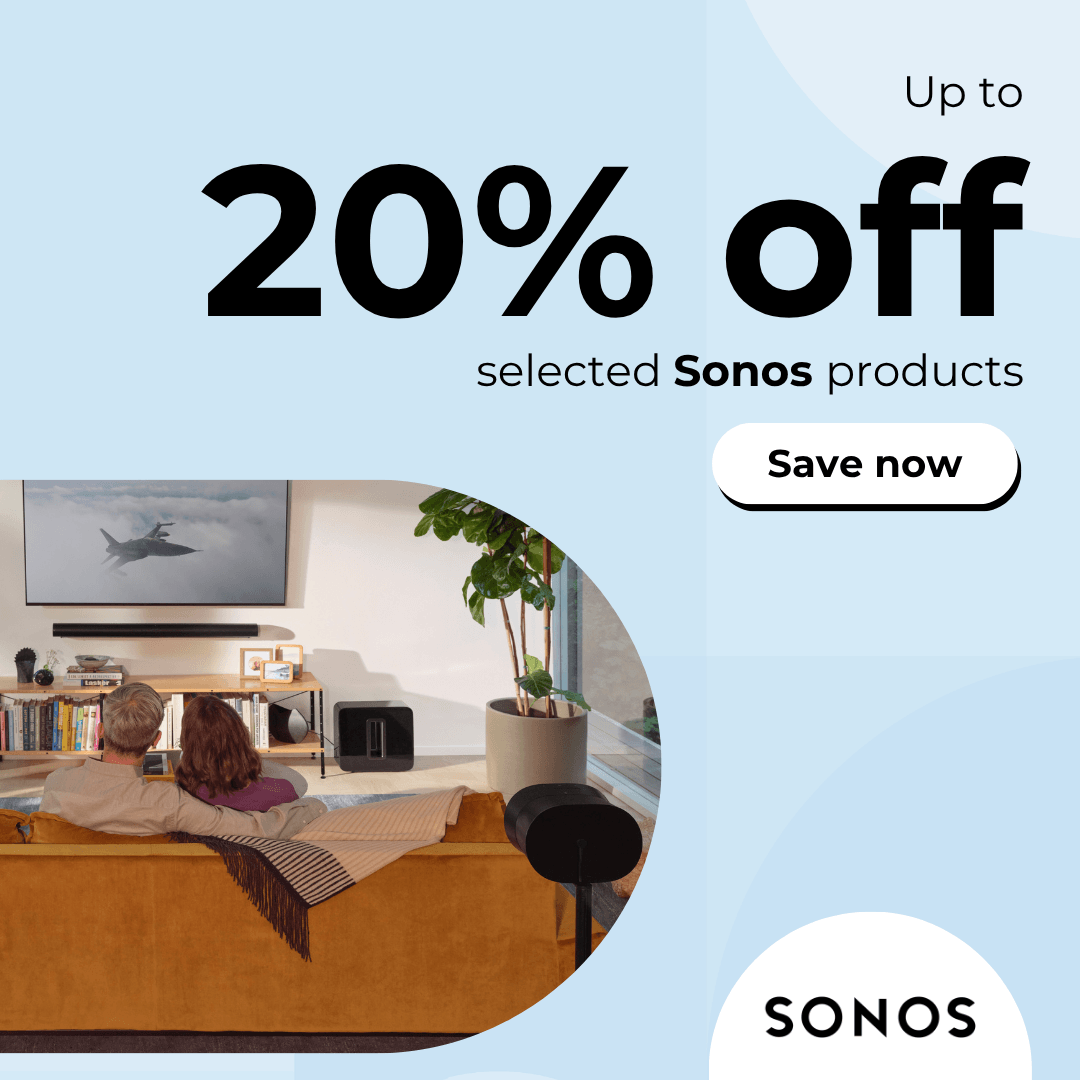 Up to 20% off selected Sonos products